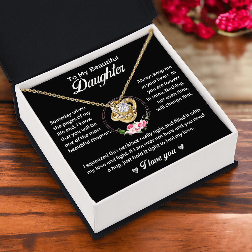 To My Beautiful Daughter - Forever Love Necklace