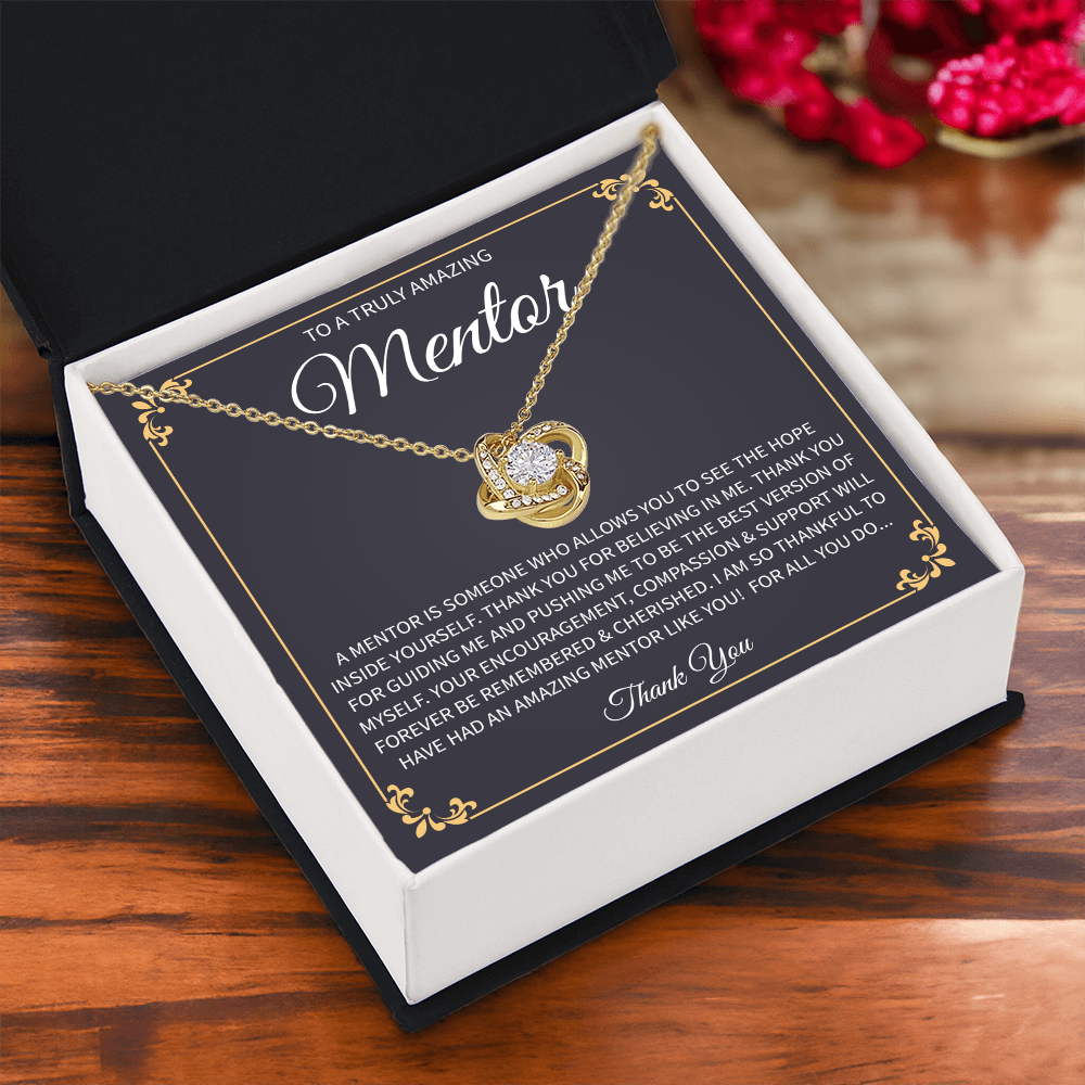 Teacher Birthday Gifts Idea, Love Knot Necklace for Woman