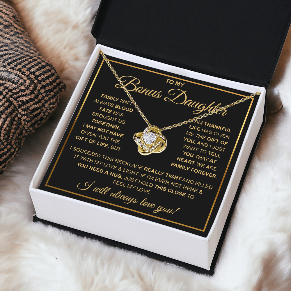 To My Stepdaughter Necklace, Adopted Daughter Birthday Gift