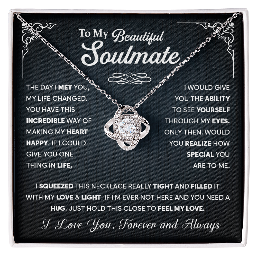 To My Soulmate Necklace, Wife Necklace