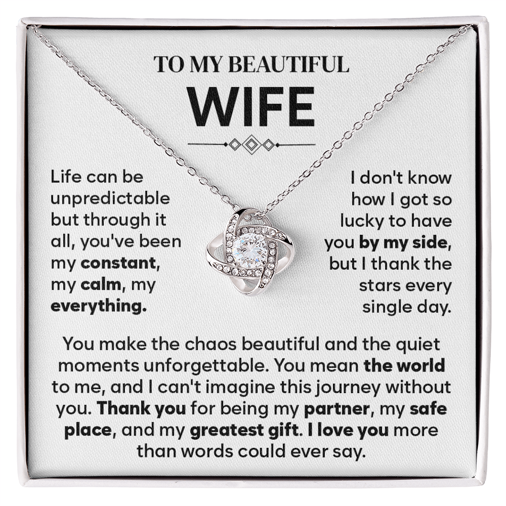 To My Wife Necklace Form Husband, Gift For Soulmate