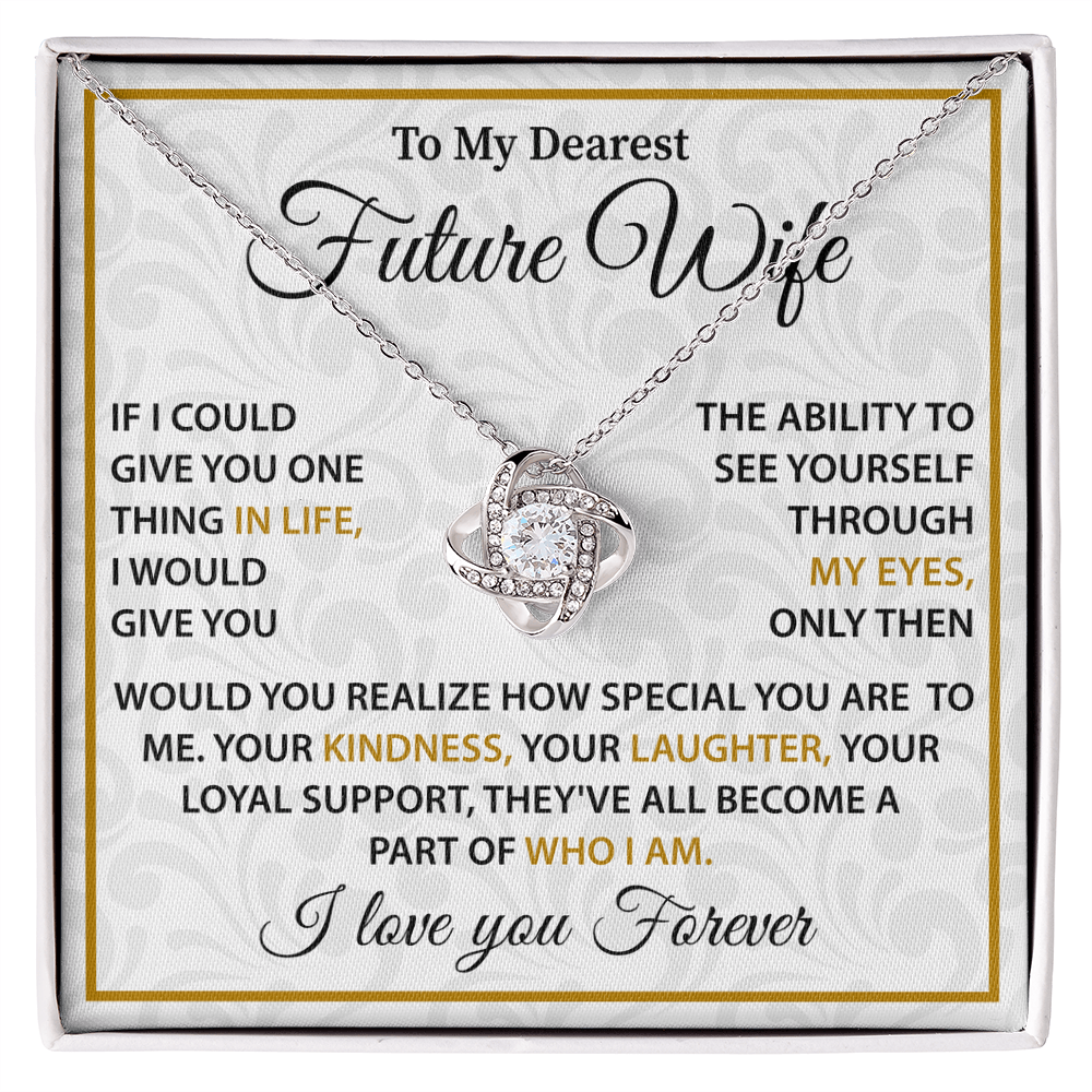 Silver Necklace For Future Wife - Birthday Present For Wife