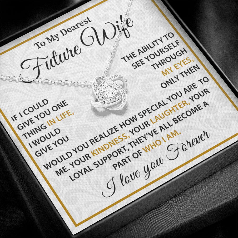 Silver Necklace For Future Wife - Birthday Present For Wife