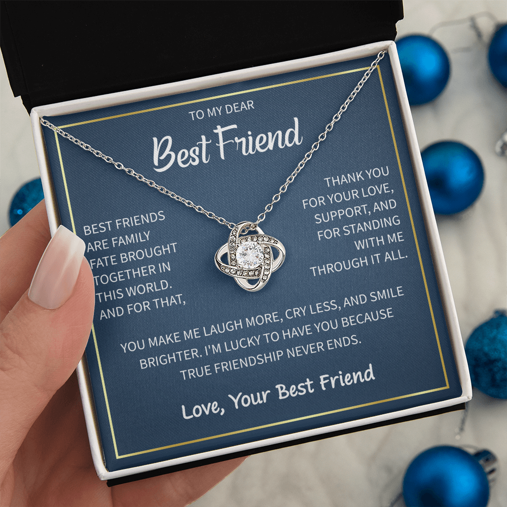 Heart Necklace To My Best Friend - Gift For My Female Bestie