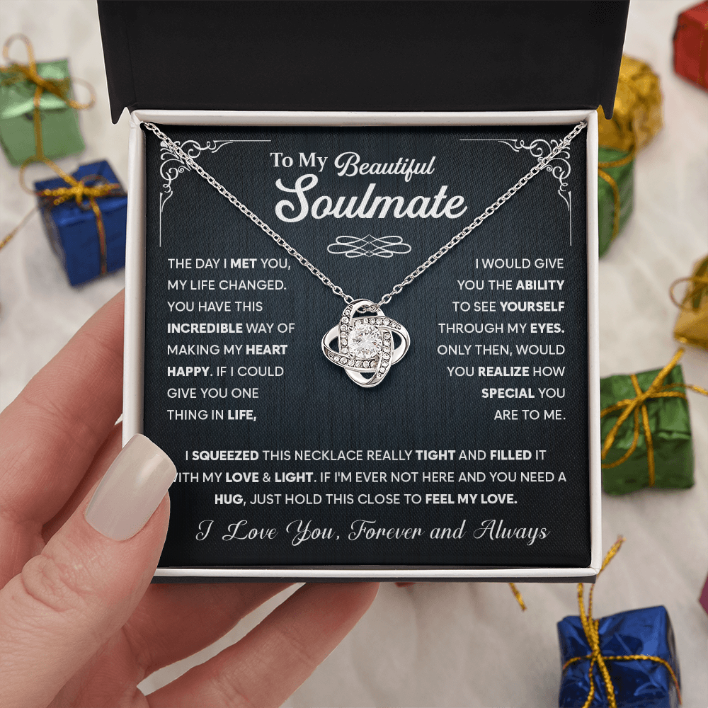 To My Soulmate Necklace, Wife Necklace
