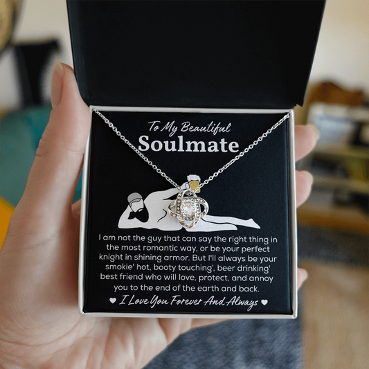 Soulmate Necklace For Her, When She Wears It, Your Soulmate Shines