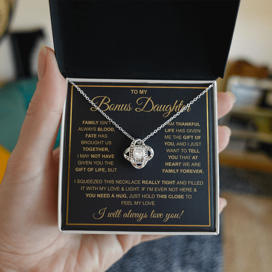 To My Stepdaughter Necklace, Adopted Daughter Birthday Gift