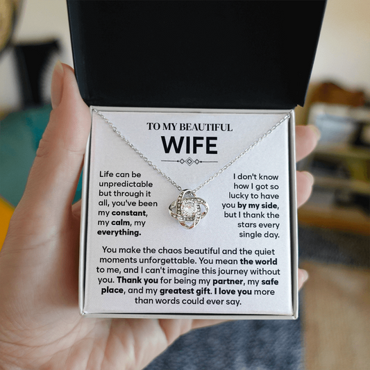 To My Wife Necklace Form Husband, Gift For Soulmate