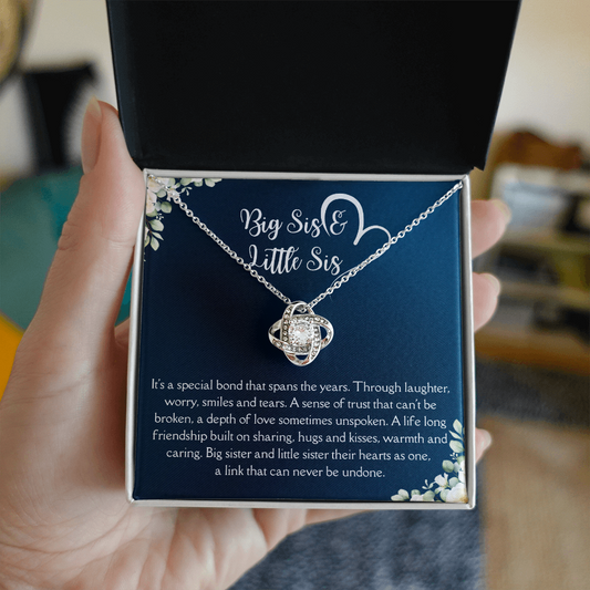 Sister Necklace Gifts From Brother, Birthday Gifts For Sister