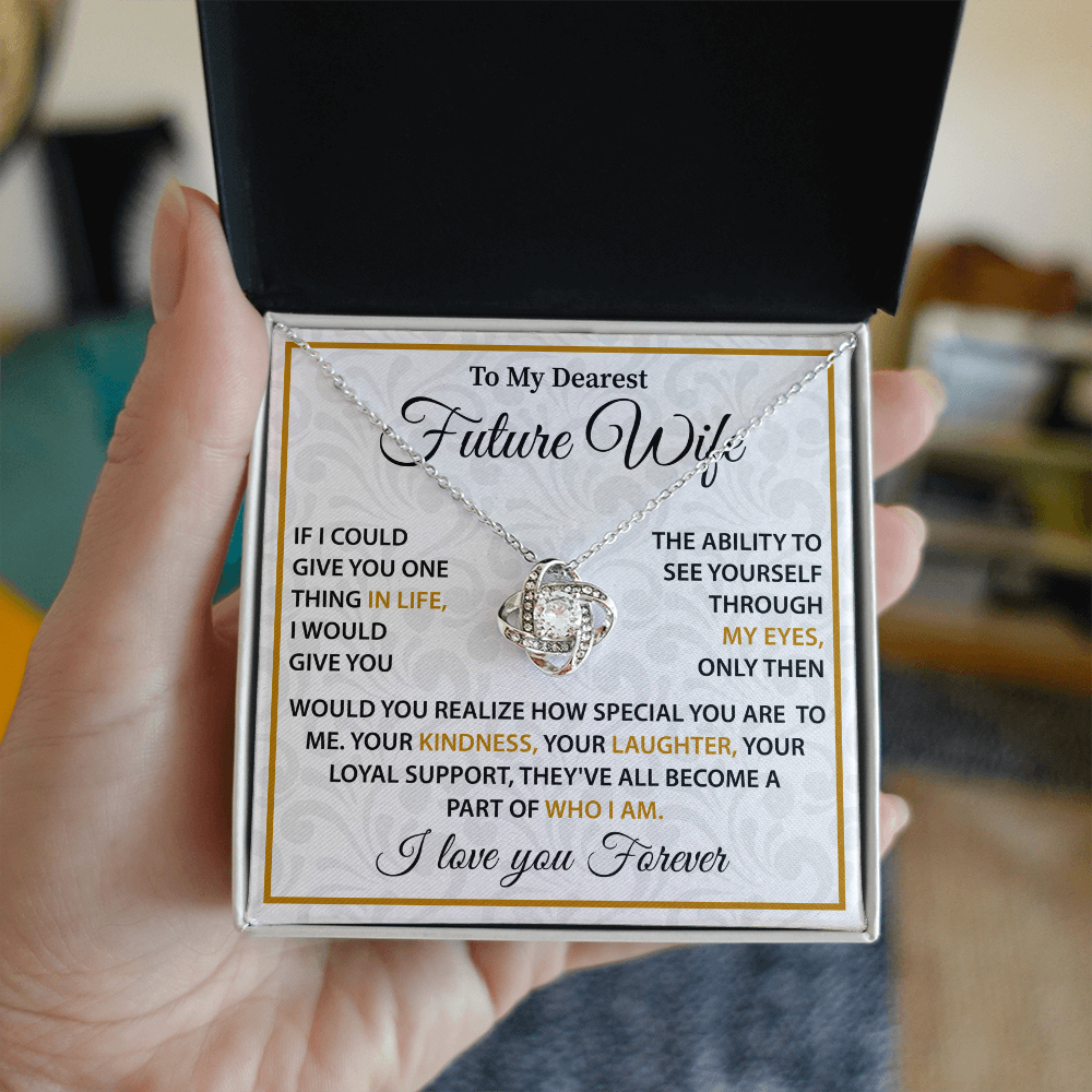 Silver Necklace For Future Wife - Birthday Present For Wife