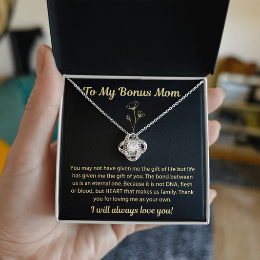 Stepmom Birthday Gifts, 14k White Gold Necklace