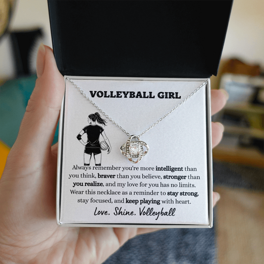 Volleyball Birthday Gift Necklace for Her Sports Spirit Jewelry