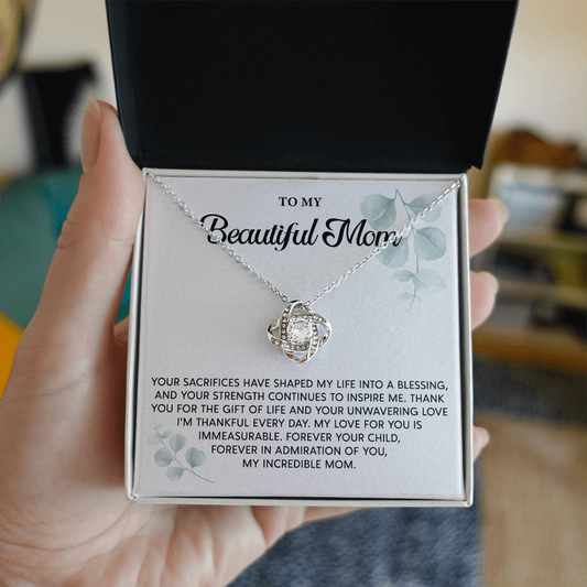 Mother's Day Gifts - Love Knot Necklace, Jewelry Gifts