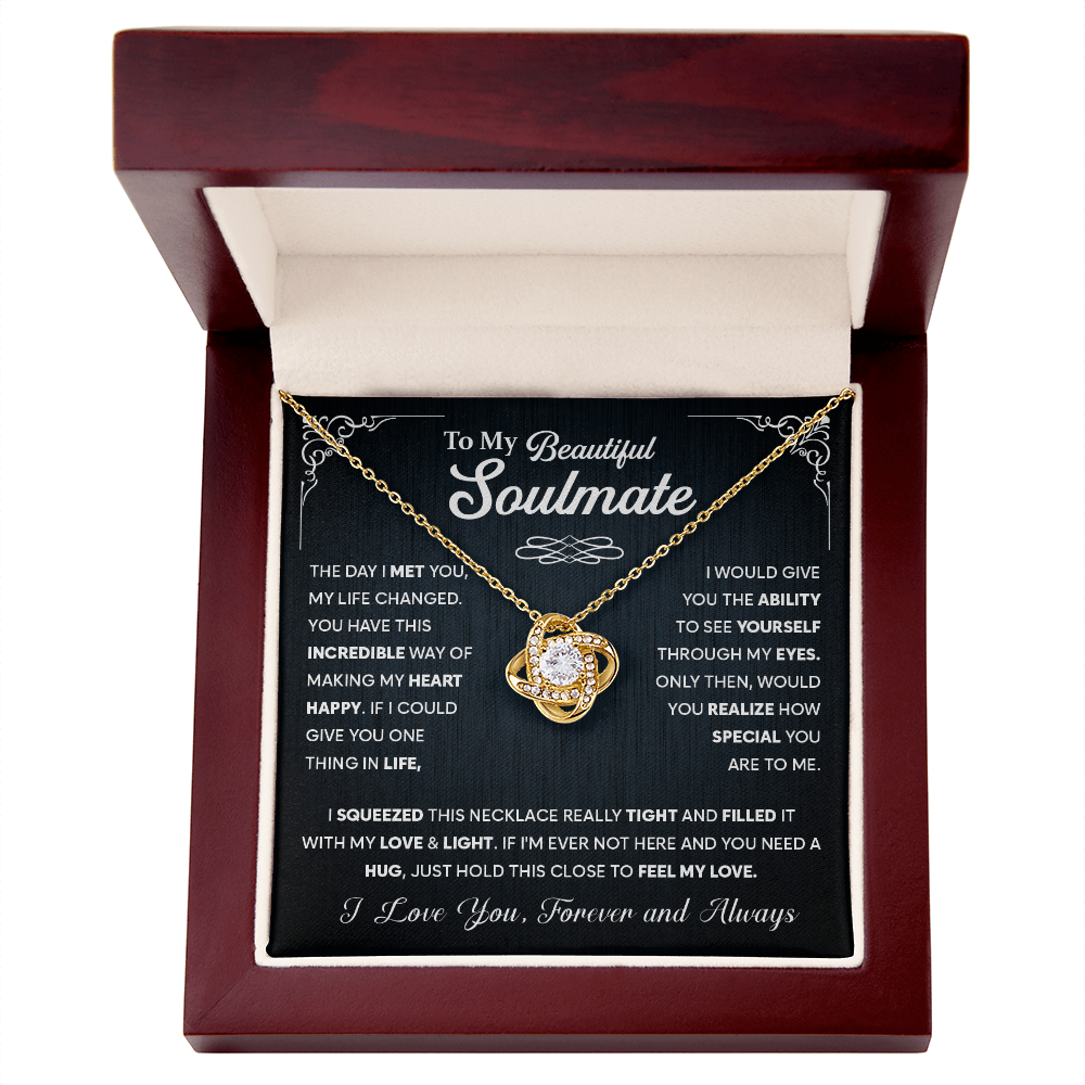 To My Soulmate Necklace, Wife Necklace