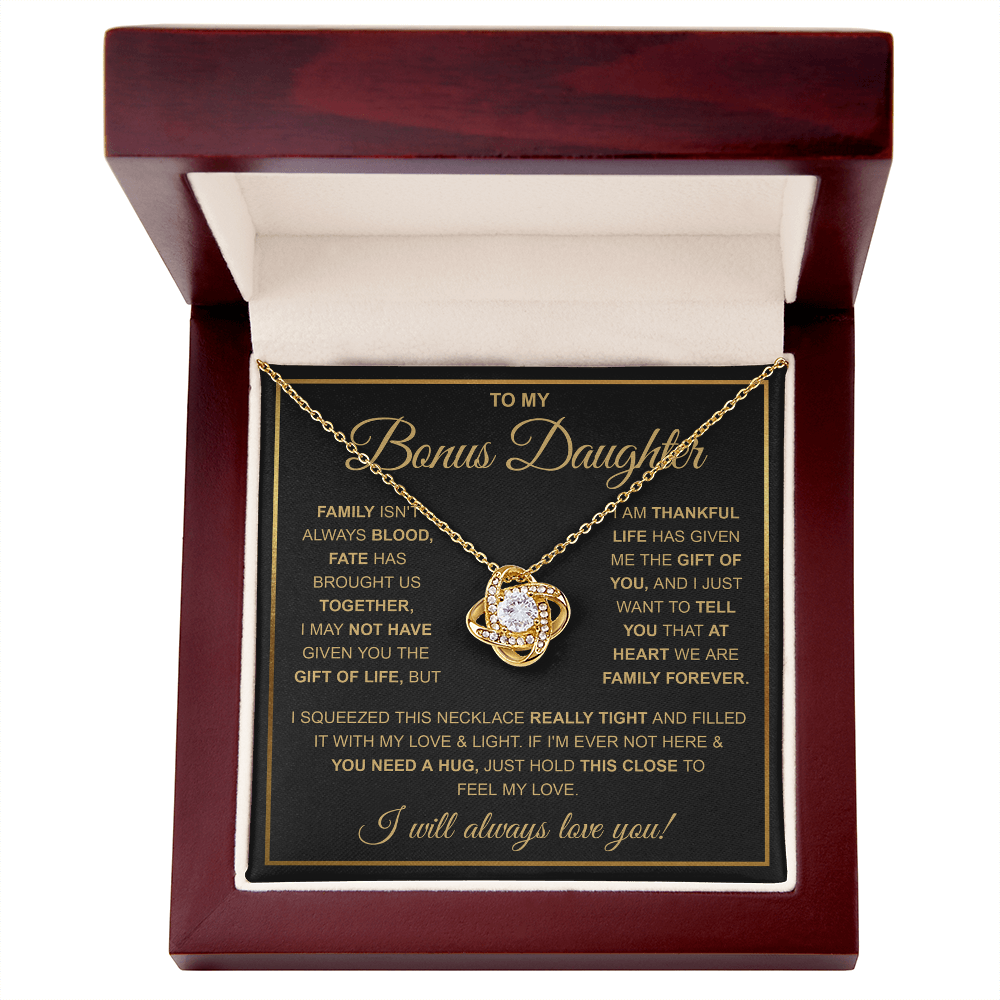 To My Stepdaughter Necklace, Adopted Daughter Birthday Gift