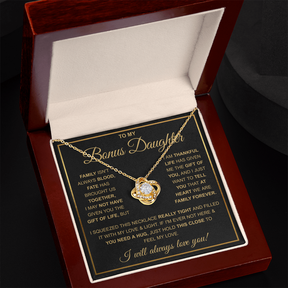 To My Stepdaughter Necklace, Adopted Daughter Birthday Gift