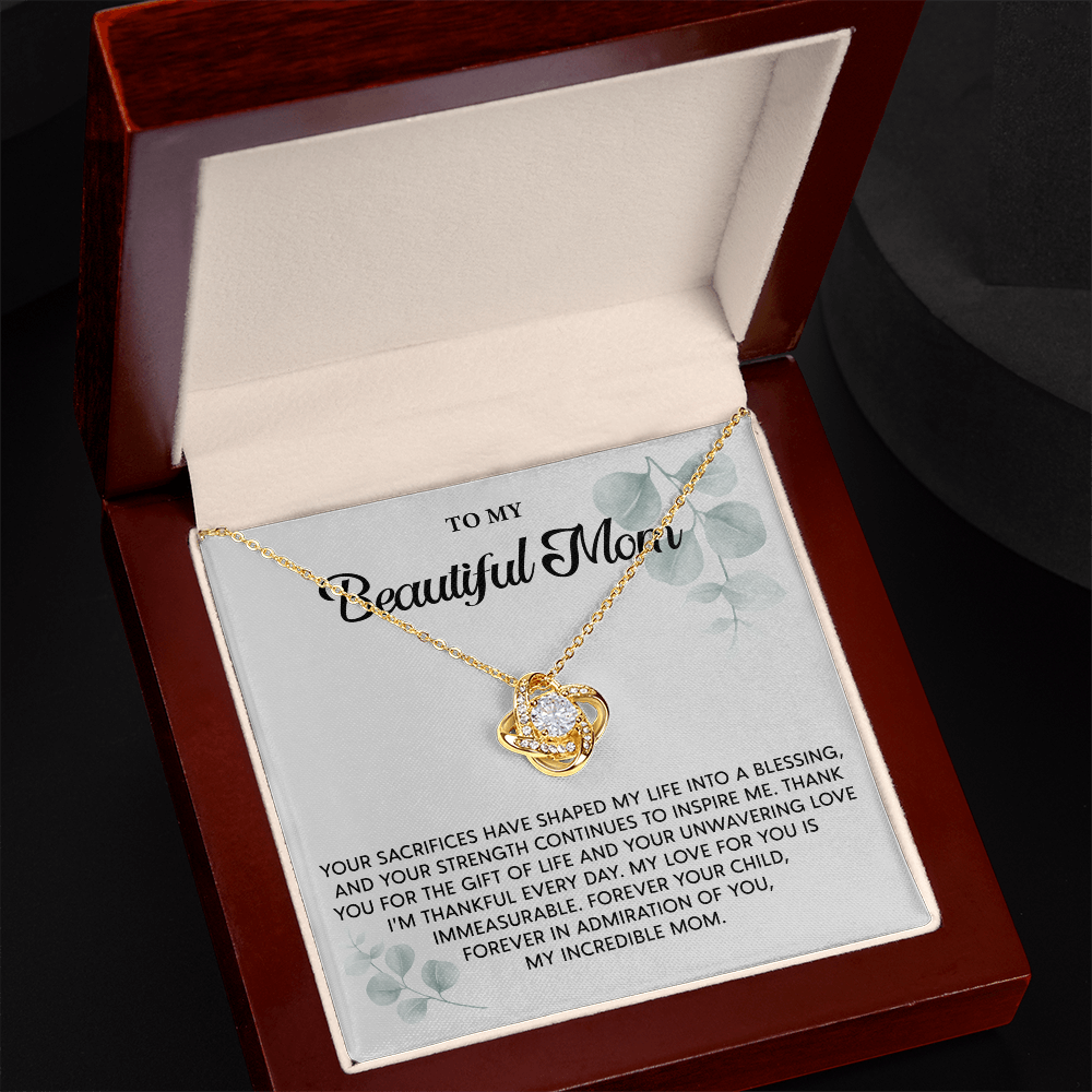 Mother's Day Gifts - Love Knot Necklace, Jewelry Gifts