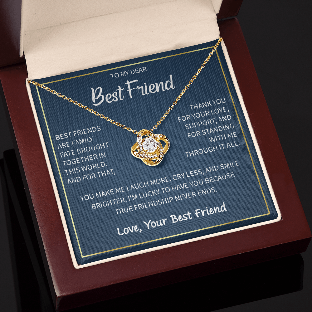 Heart Necklace To My Best Friend - Gift For My Female Bestie