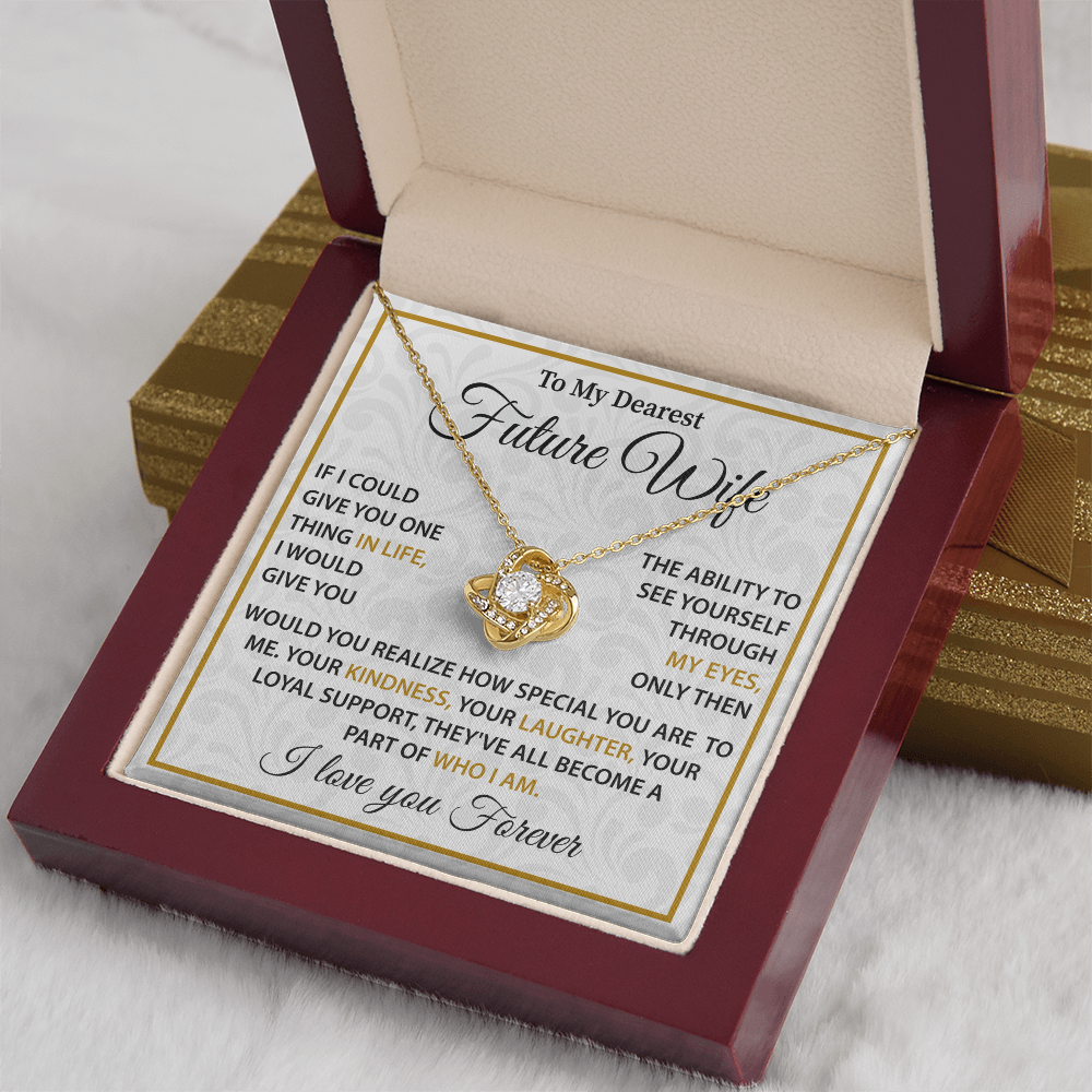 Silver Necklace For Future Wife - Birthday Present For Wife