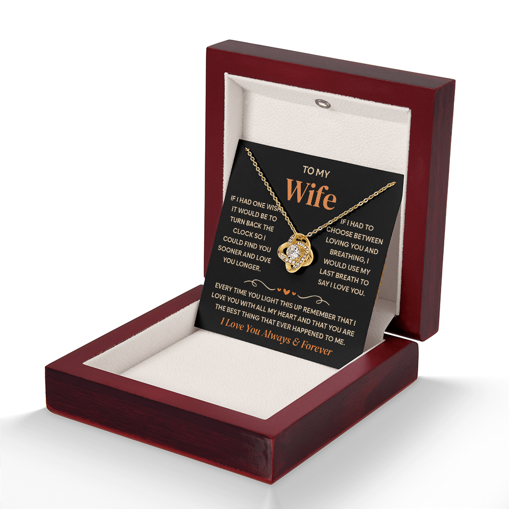 To My Wife Necklace, Birthday Gifts for Her
