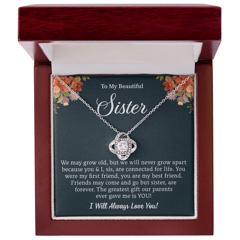 To My Sister Necklace, Every Moment Shines When She Wears This Necklace
