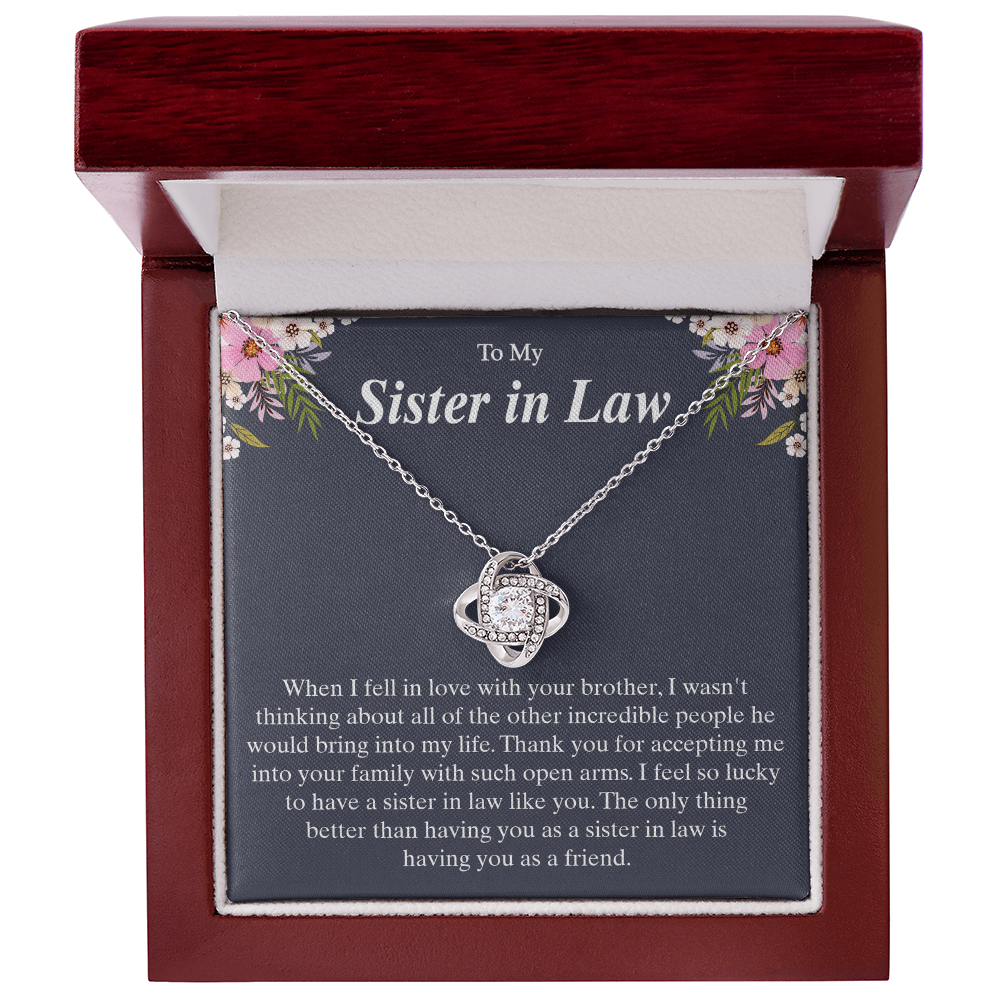 Gift for Sister In Law, Wedding Necklace for Sister In Law