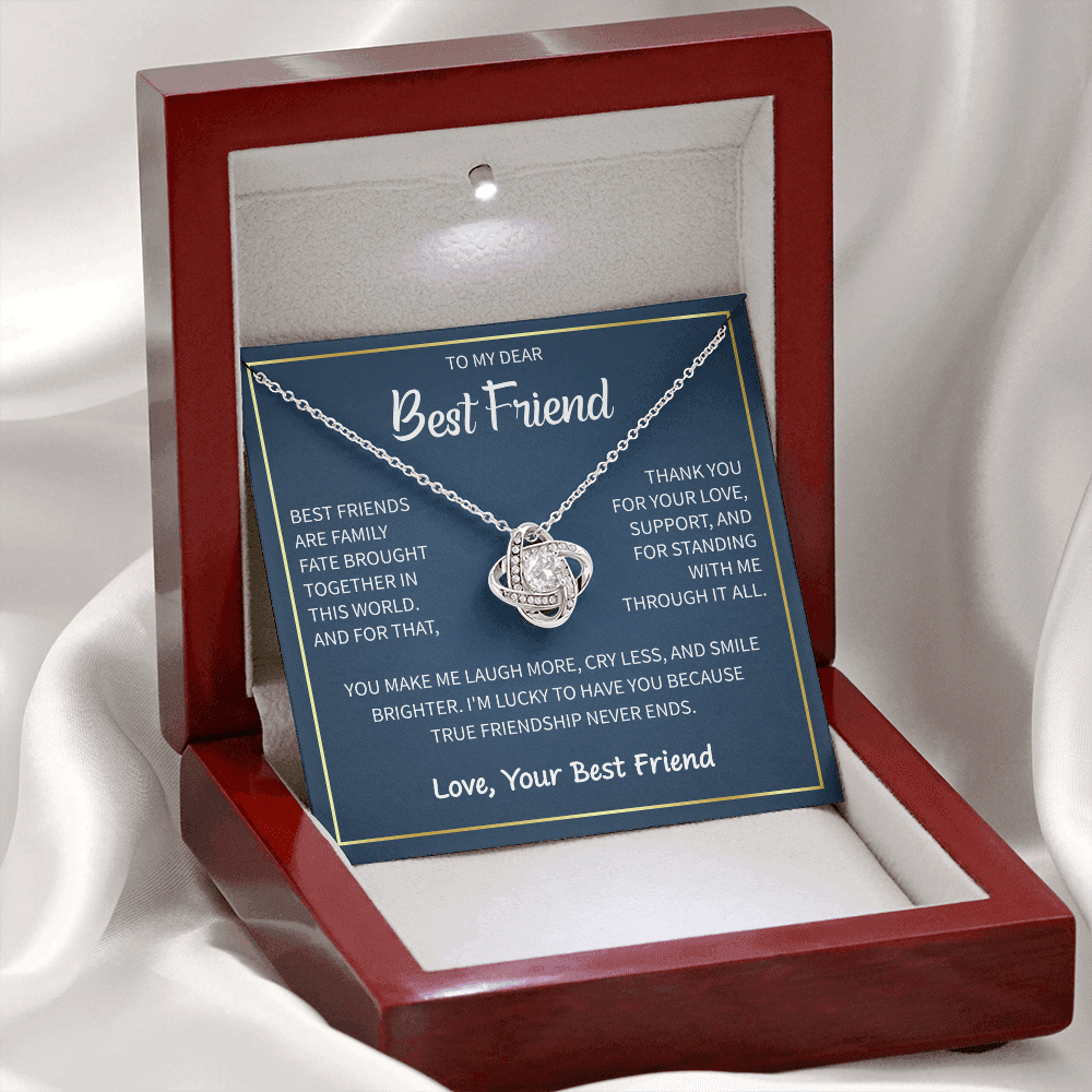 Heart Necklace To My Best Friend - Gift For My Female Bestie