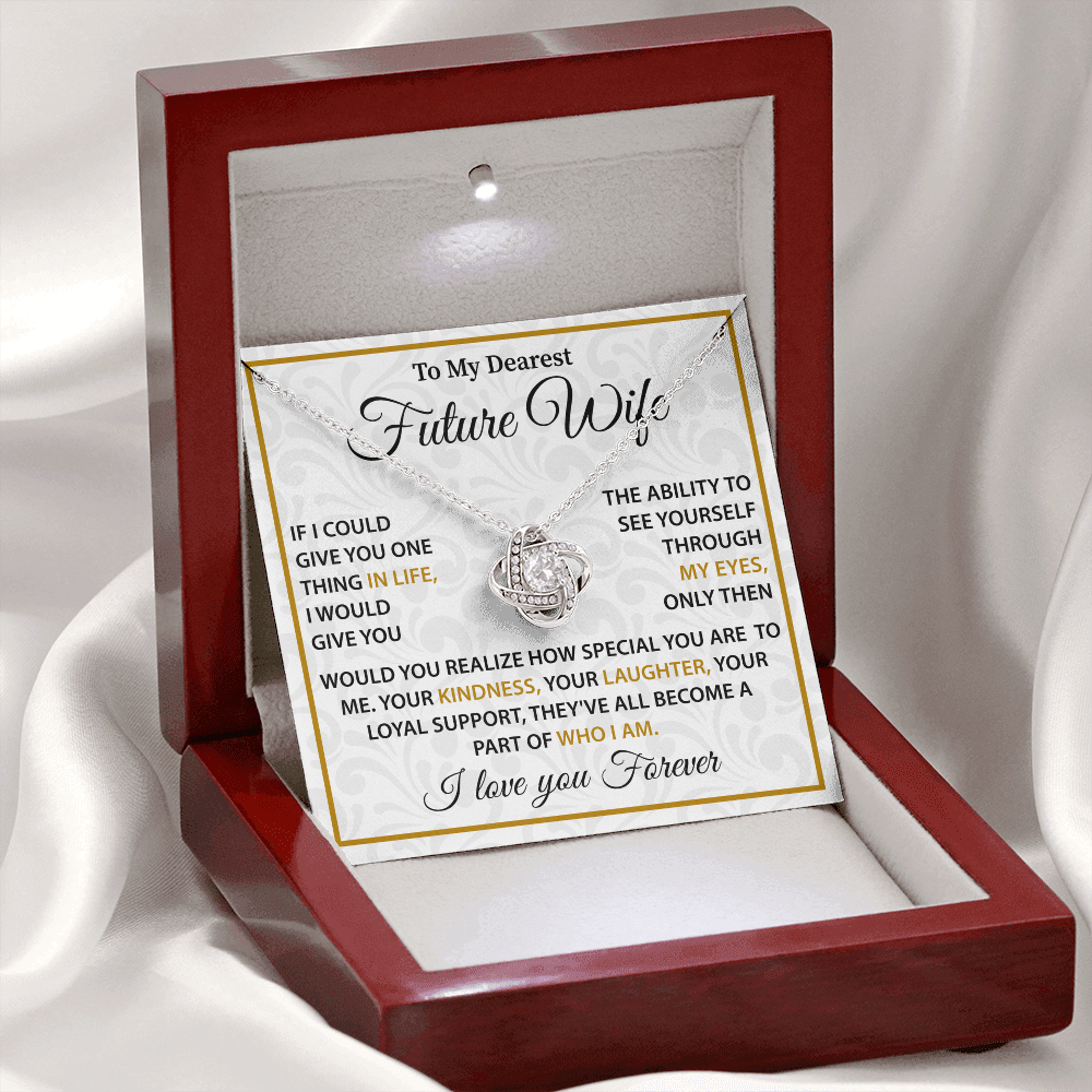 Silver Necklace For Future Wife - Birthday Present For Wife
