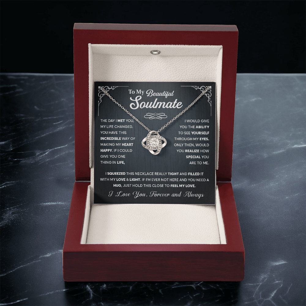 To My Soulmate Necklace, Wife Necklace