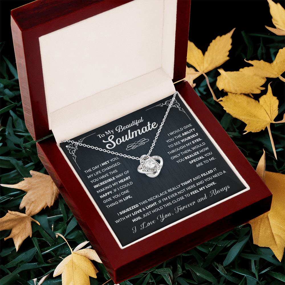 To My Soulmate Necklace, Wife Necklace