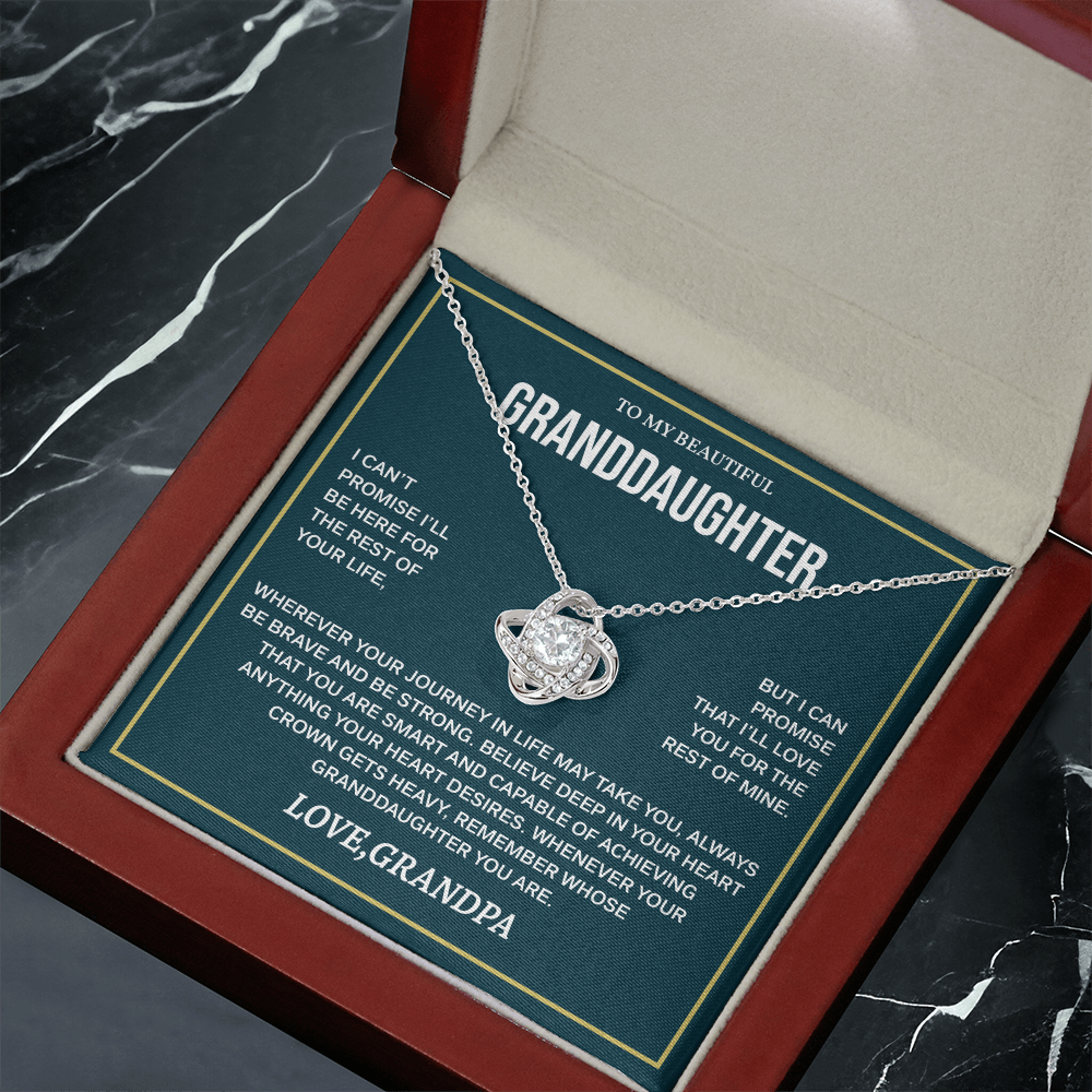 Granddaughter Necklace from Grandpa, Christmas Gifts