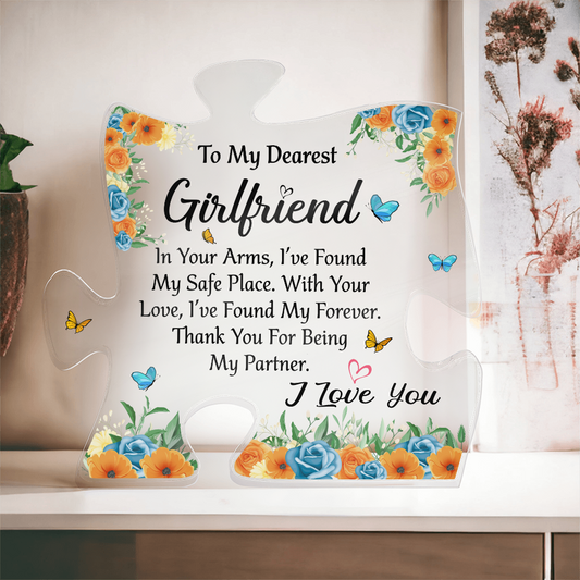 Acrylic Plaque birthday gift for girlfriend - wife present