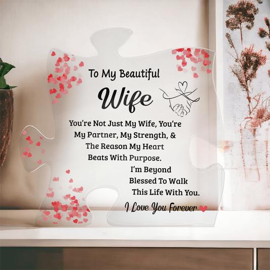 Acrylic Plaque For Women - Best Present For Wife