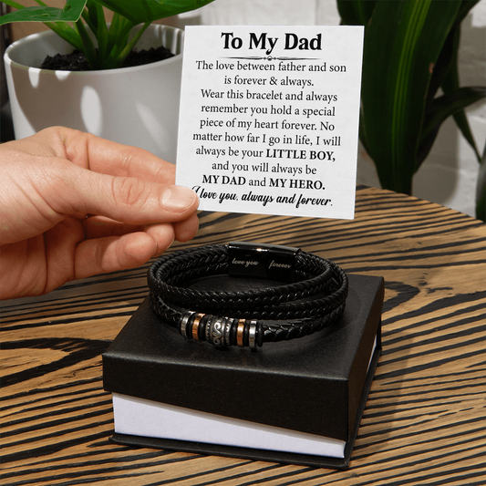 Love You Forever Bracelet, Father's Day Gift From Daughter
