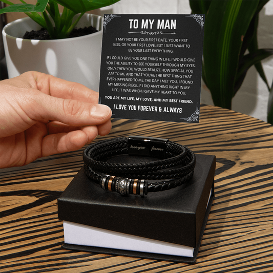 Birthday Gifts for Husband, Love You Forever Bracelet