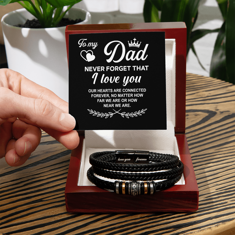 Best Gift for Dad, Forever Bracelet From Son & Daughter