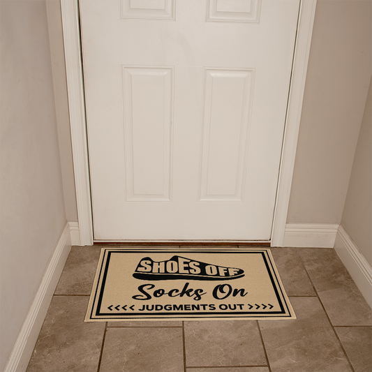 Doormat with Paw Print Design