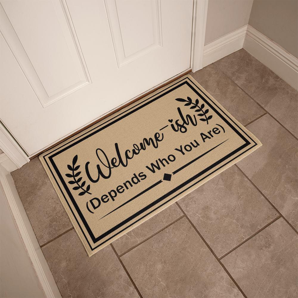 Doormat with Paw Print Design