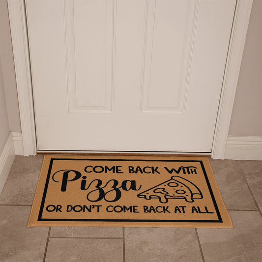 Welcome Doormat with Paw Print Design.
