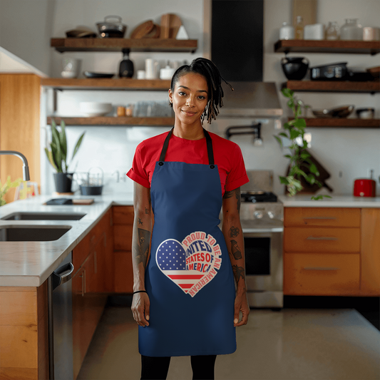 Apron Gifts for Women or Men - I'm Proud to Be an American