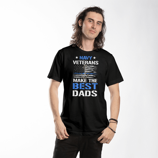 Navy Dad T-shirt, US Navy Veterans Make the Best Dad