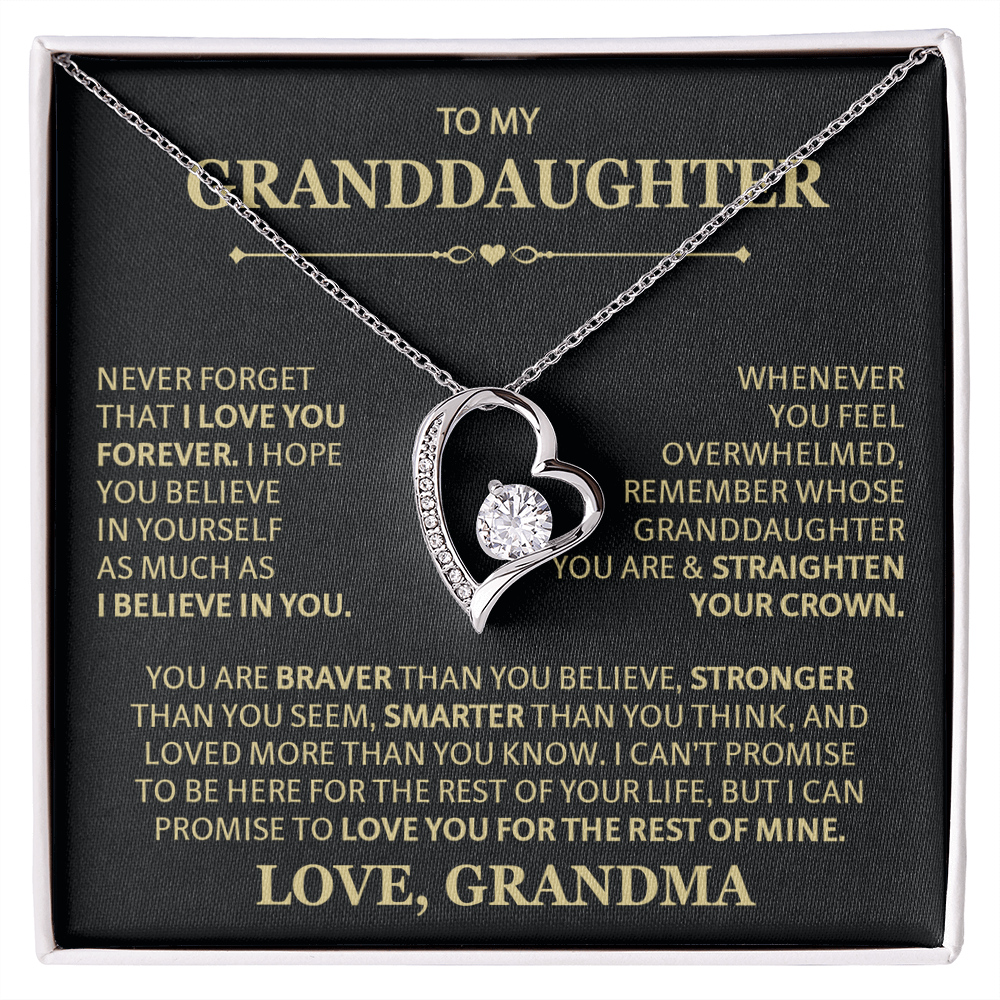 To Granddaughter Necklaces, Forever Love Necklace