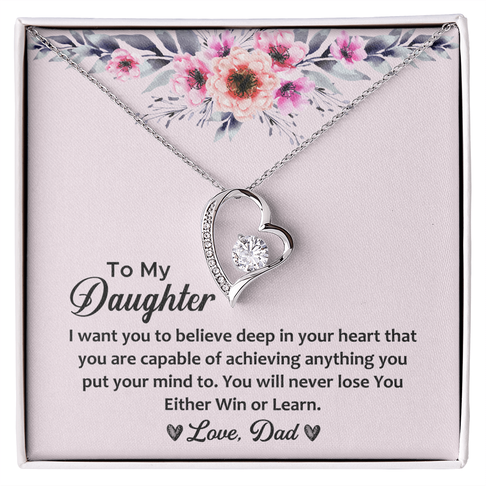Women - To My Daughter Forever Love Necklace