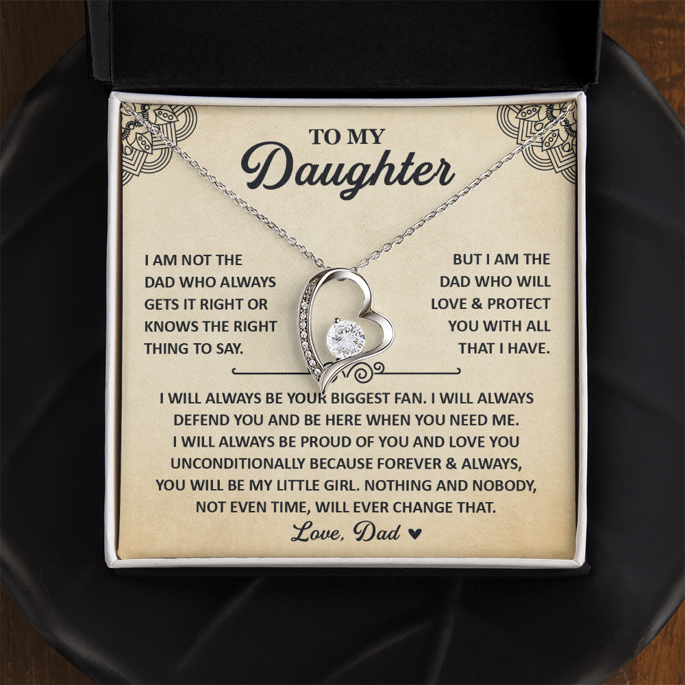 Daughter Necklace From Mom, 925 Sterling Silver Necklace