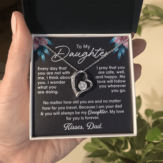Daughter Necklace - Forever Love Pendant, Meaningful Gifts