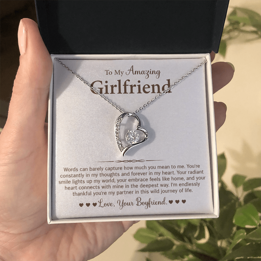To My Girlfriend - Stainless Steel Pendant Necklaces for Her
