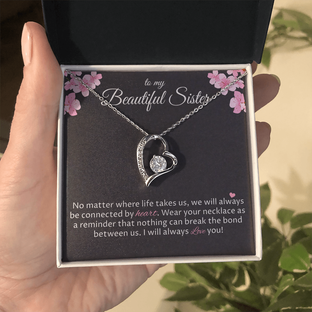 To My Sister Necklace, Necklace Gifts for Sisters