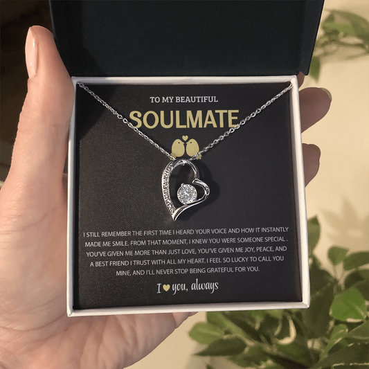 Soulmate Necklace for Wife From Husband - I Love You Always