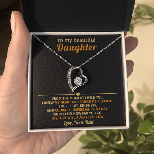To My Daughter Necklace, Birthday Gifts for Daughter