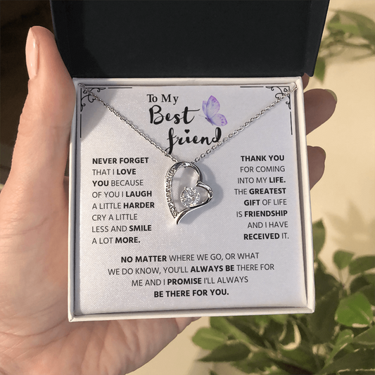 Gifts for Best Friend, Forever Love Necklace